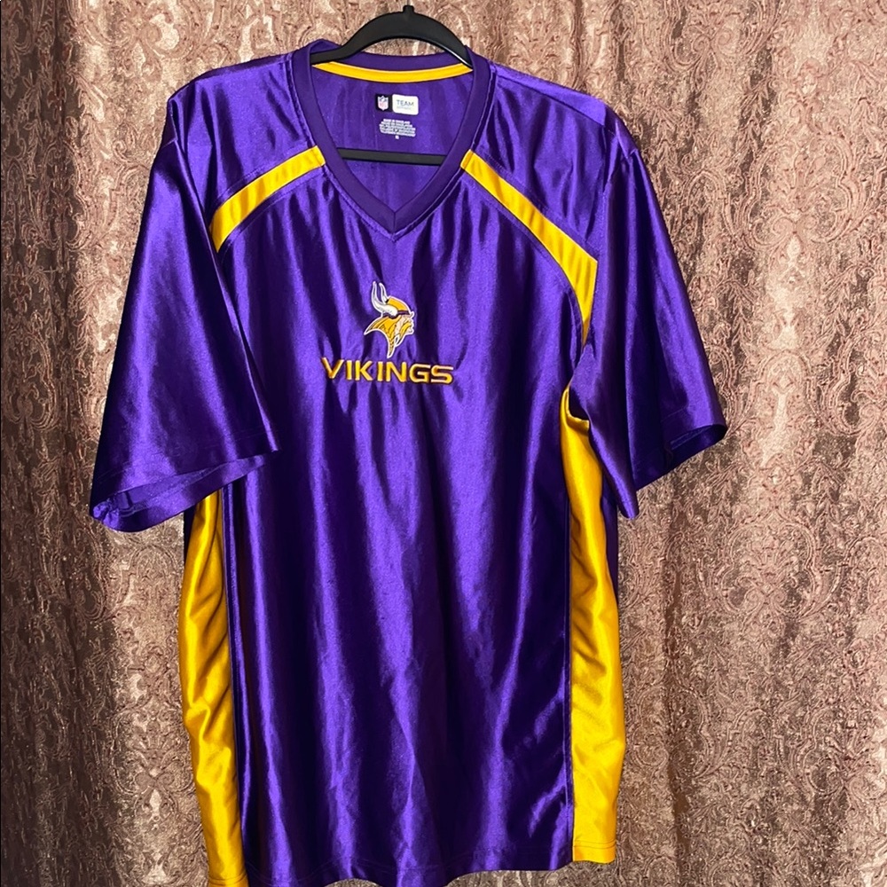 NFL VIKINGS Team Apparel Purple & Gold Men's Jersey.  Size XL